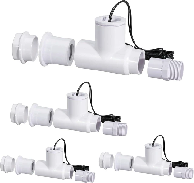 Main image of SS1 Float Switch Condensate Overflow Switch with 3/4" Adaptor & 6FT Wire for HVAC Drain Pans (4PCS)