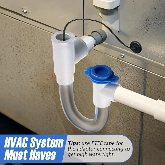 Alt view image 7 of 7 - 4 Pack 3/4" Condensate Trap with Built-in Overflow Switch, White