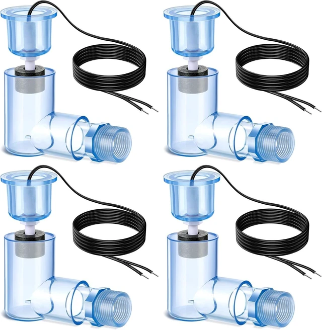 Main image of SS2 AC L-Shape Float Switch Water Level Accessory with 3/4" Adaptor, 4 Pack