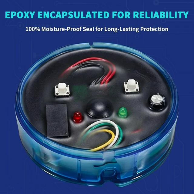 Alt view image 5 of 7 - HVAC Flood Sensor Water Leak Detector with Audible Alarm, 12-30V AC/12-36V DC 3A 5-Wire Condensate Overflow Switch for Drain Pans, Mini-Splits & Furnaces, ETL