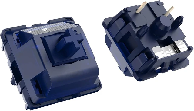 Alt view image 6 of 7 - Blue Lotus High-Precision T1 Tactile Switches, 65g Long Spring Pre-Lubed RGB Heavy Tactile (Blue Lotus, 70pcs)