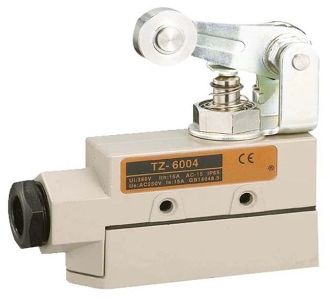 Main image of TZ-6104 Heavy-Duty Commercial Door Micro Switch with Roller Plunger for Air Curtains