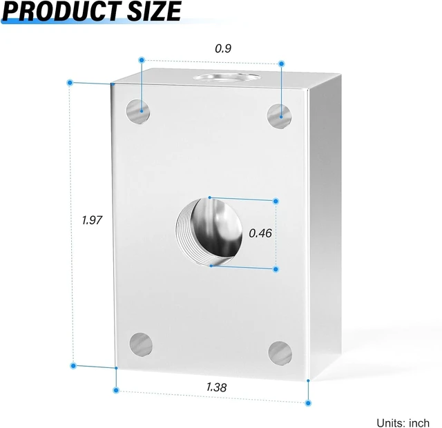 Alt view image 2 of 7 - 1/4" OD Push-to-Connect Manifold Block Assembly, Pneumatic Shunt Fittings (Pack of 5)