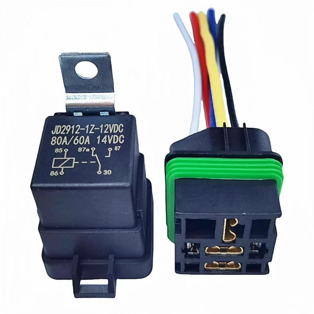 Alt view image 2 of 4 - 80/60 Ampere 12V DC Automotive Relay (5PCS)