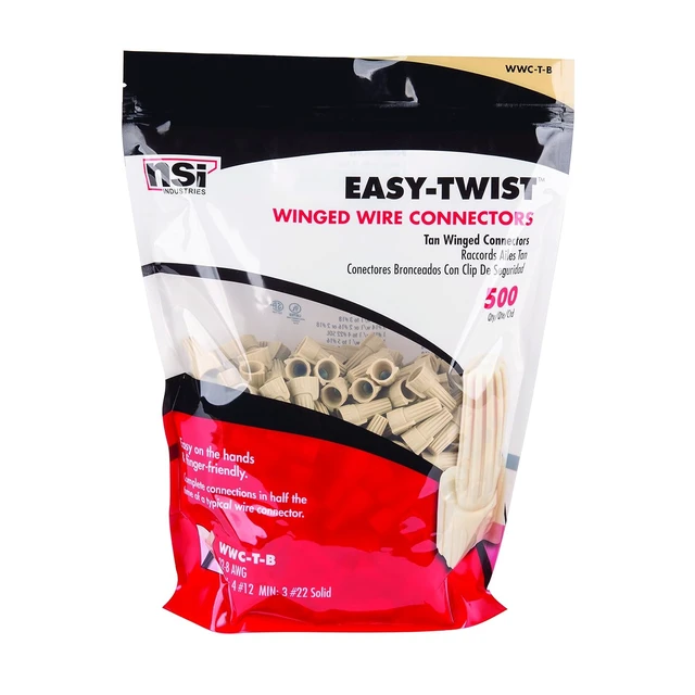 Alt view image 2 of 2 - WWC-T-B Easy-Twist Winged Wire Connector, Standard, 22-8 AWG
