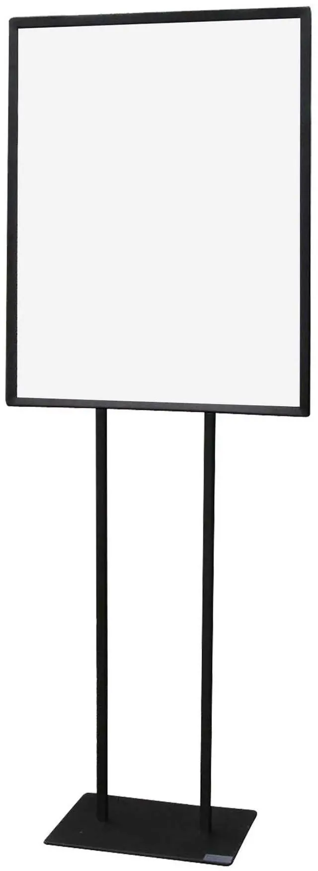 Main image of 22" x 28" Insert Size Black Metal Floor Sign Holder | Freestanding Poster Display Stand for Retail, Lobby & Trade Shows
