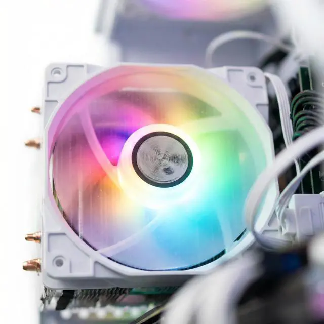 Alt view image 7 of 7 - AIGAMEPC Gaming PC Computer Desktop, Core i7 4790, GTX 1050 Ti 4GB, 16GB DDR3, 512GB M.2 SSD, BX3 550W 80PLUS Bronze PSU, WiFi 5, RGB Fan x5, Windows 11 Home, White PC