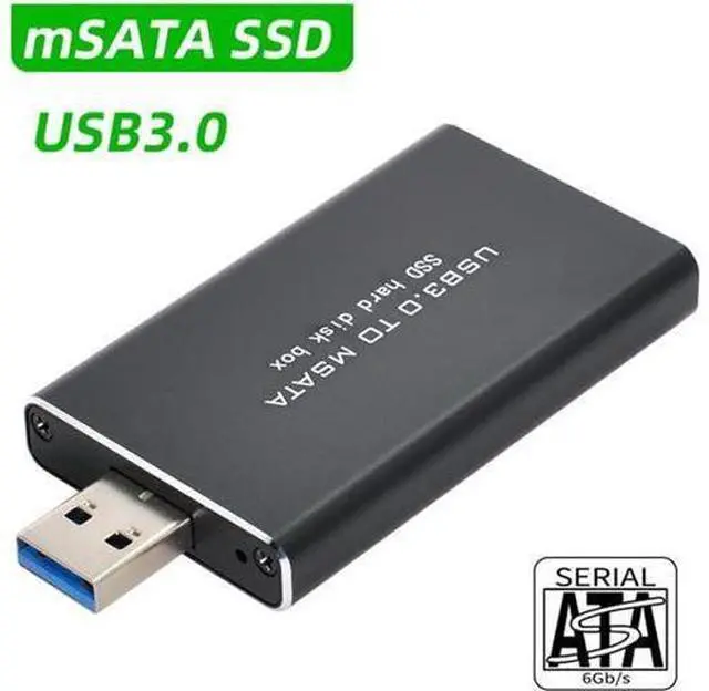 Alt view image 3 of 7 - Mini PCI-E mSATA to USB 3.0 External SSD PCBA Conveter Adapter Pen Driver Card with Case