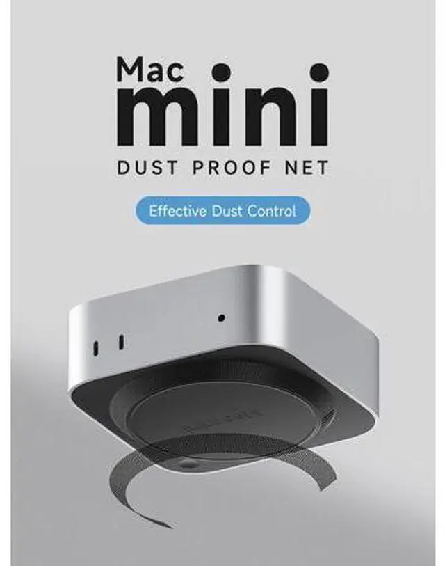 Alt view image 2 of 7 - Dust Mesh Filter for Mac mini M4 / M4 Pro 2024, PVC Dustproof Net Stickers Anti Dust Proof Adhesive Cover for Mac mini 2024 only
