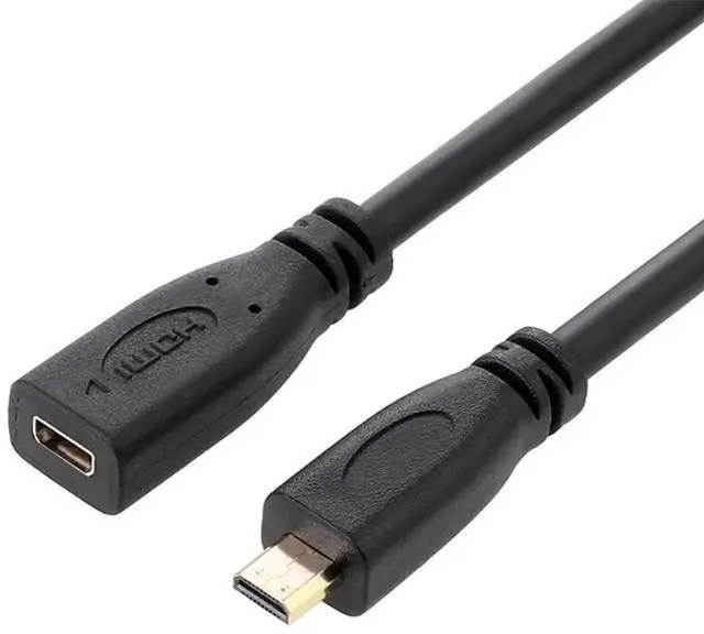 Main image of HDMI 1.4 D Type Micro HDMI Male to Micro HDMI Female M/F Extension Cable 30cm
