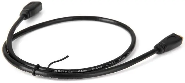 Alt view image 3 of 7 - HDMI 1.4 D Type Micro HDMI Male to Micro HDMI Female M/F Extension Cable 30cm