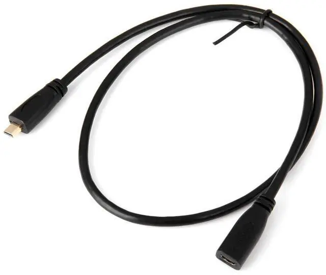Alt view image 4 of 7 - HDMI 1.4 D Type Micro HDMI Male to Micro HDMI Female M/F Extension Cable 30cm