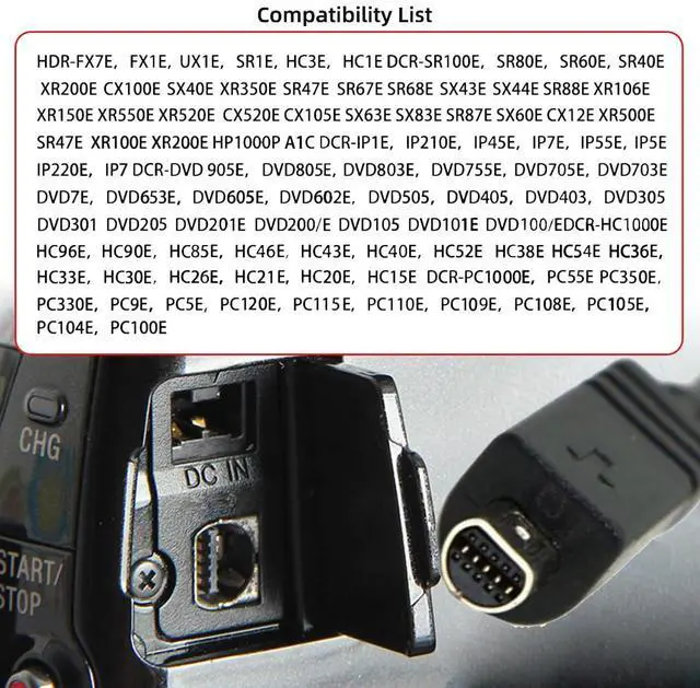 Alt view image 3 of 7 - VMC-15FS 10pin to USB Data Sync Cable for Sony Digital Camcorder Handycam