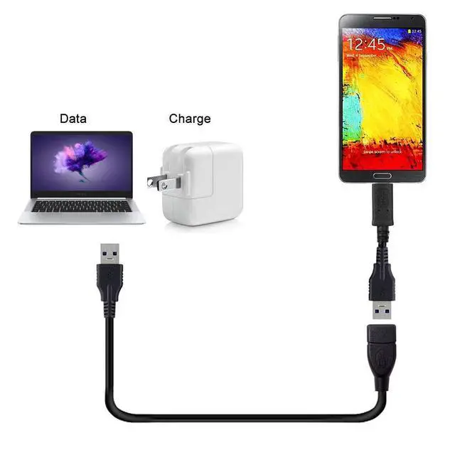 Alt view image 4 of 7 - 8.66 Inch USB 3.0 Extension Short Cable,USB 3.0 Male to Female Extension Data Cable for Laptop, Keyboard, Mouse, Flash Drive, Printer