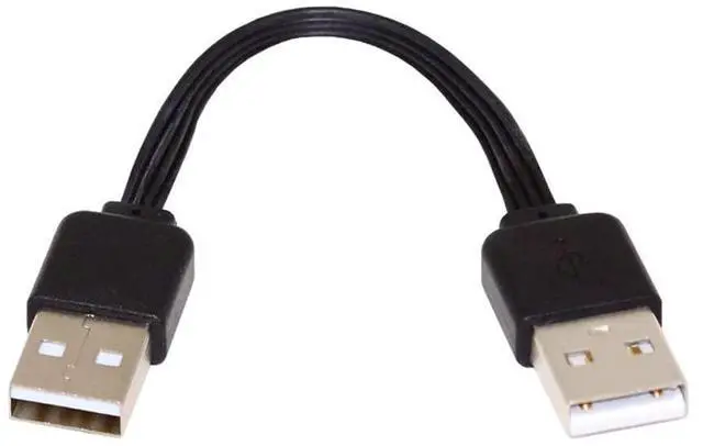 Alt view image 7 of 7 - 13cm USB 2.0 Type-A Male to Type-A Male Male Data Flat Slim FPC Cable for FPV & Disk & Phone