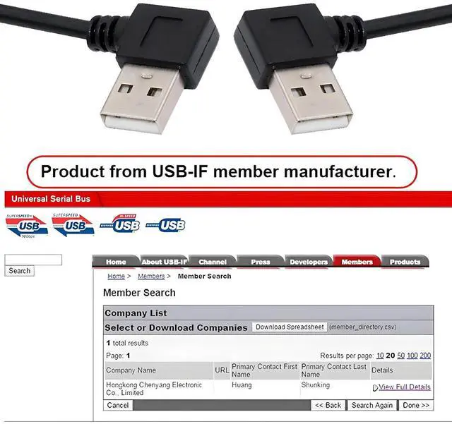 Alt view image 7 of 7 - Cable 2pcs/lot Left & Right Angled Type USB 2.0 Type-A Male to USB Female Extension Cable Panel Type 90 Degree Type 20cm