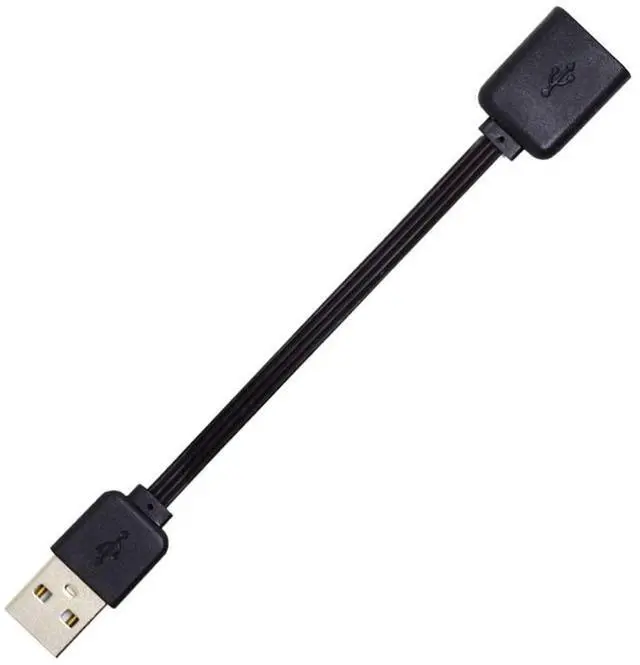 Alt view image 7 of 7 - 13cm USB 2.0 Type-A Male to Type-A Male Female Data Flat Slim FPC Cable for FPV & Disk & Phone