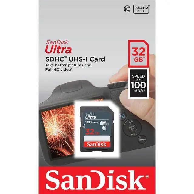 Alt view image 4 of 5 - 32GB Ultra 100MBs SDHC Memory Card
