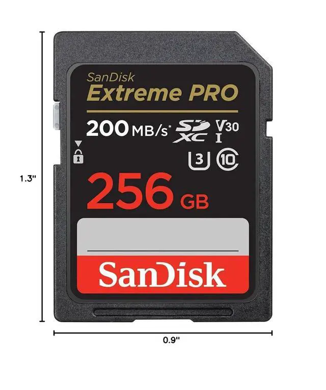 Alt view image 6 of 6 - Extreme PRO 256 GB Class 3/UHS-I (U3) V30 SDXC