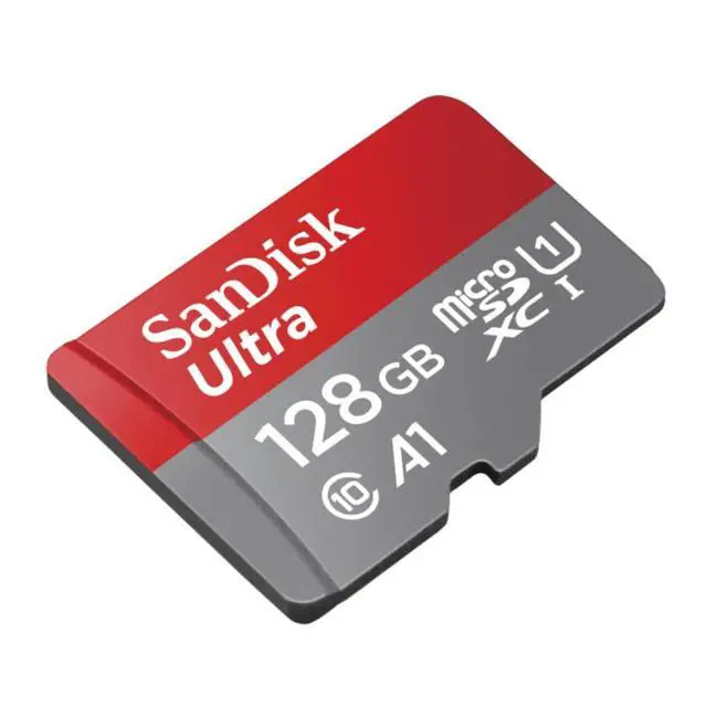 Alt view image 2 of 6 - 128GB Ultra microSDXC UHS-I Memory Card - Up to 140 MB/s, C10, U1, Full HD, A1, Micro SD Card - SDSQUAB-128G-GN6MN