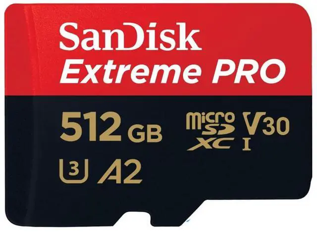 Main image of Extreme PRO microSDXC UHS-I Memory Card 512 GB + Adapter & RescuePRO Deluxe (for Smartphones, Action Cameras or Drones, A2, Class 10, V30, U3, 200 MB/s Transfer)