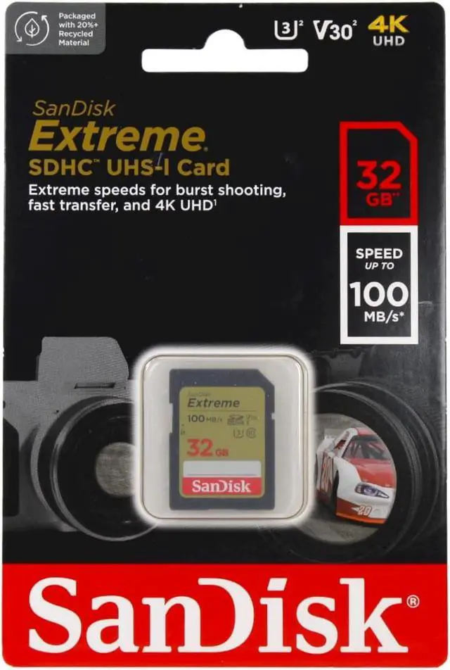 Alt view image 3 of 3 - 32GB (5 Pack) Extreme SDHC UHS-I Class 10 Memory Card 100MB/s U3, V30, 4K, SD Camera Card SDSDXVT-032G Bundle with (5) GoRAM Plastic Cases