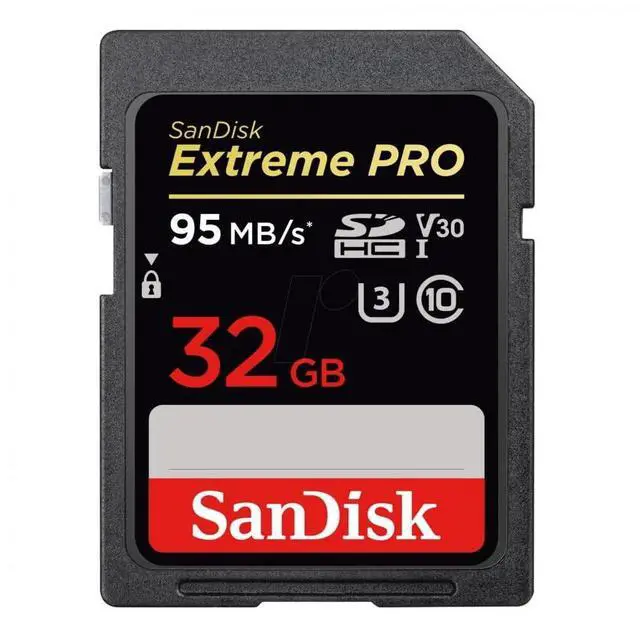 Alt view image 3 of 4 - Extreme Pro 32GB SDHC UHS-I Card (SDSDXXG-032G-GN4IN)