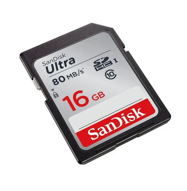 Alt view image 2 of 2 - Ultra SDHC 16GB 80MB/S C10 Flash Memory Card (SDSDUNC-016G-AN6IN)