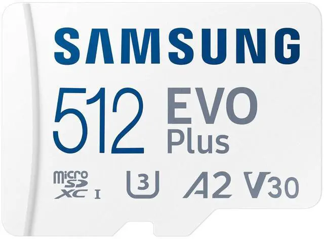 Main image of EVO Plus microSD Memory Card + Adapter, 512GB microSDXC, Speeds Up to 160 MB/s, UHS-I, C10, U3, V10, A3, Upgrade Storage for Phones, Tablets, Gaming Consoles, DSLR Cameras, PCs, MB-MC512SA/AM