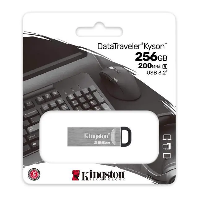Alt view image 4 of 6 - DataTraveler Kyson 256GB High Performance USB 3.2 Metal Flash Drive | Speeds up to 200MB/s | DTKN/256GB