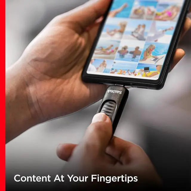 Alt view image 2 of 6 - 256GB Ultra Slider USB Type-C Flash Drive - Up to 400MB/s, USB 3.2 Gen 1, Retractable Connector - SDCZ480-256G-G46