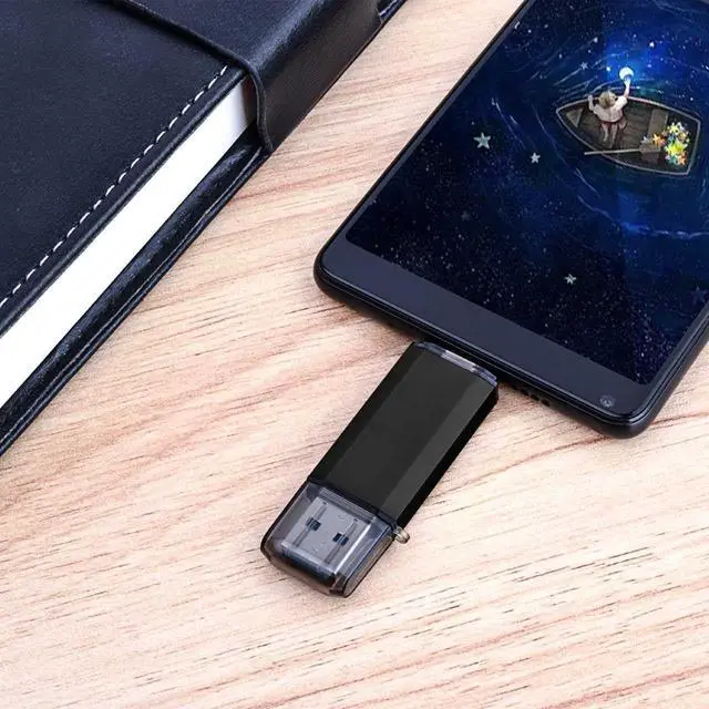 Alt view image 5 of 6 - 16GB Dual Drive Go-Stick USB 3.0 + USB-C Type-C Flash Drive for Android Smartphones, Computers, MacBook, Tablets, PC (16GB, 1 Pack)