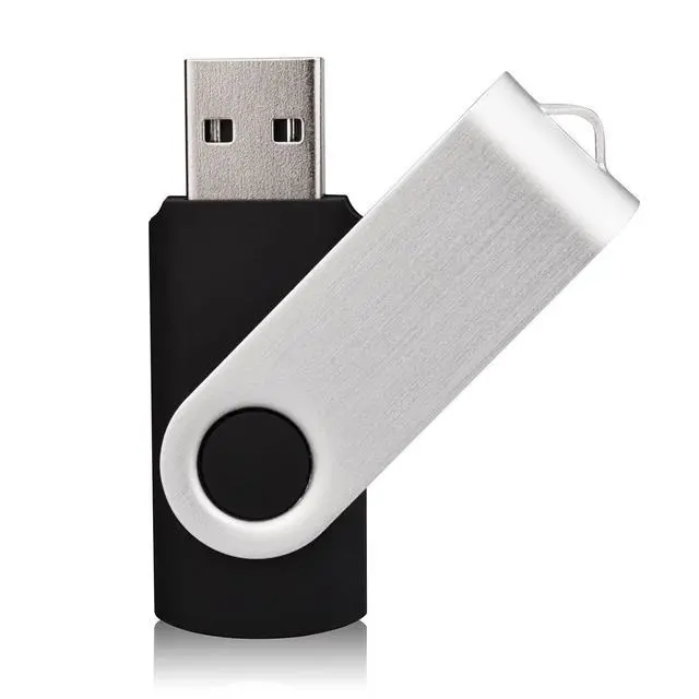 Alt view image 2 of 3 - 10 4 GB Flash Drive - Bulk Pack - USB 2.0 4GB Swivel Design in BLACK