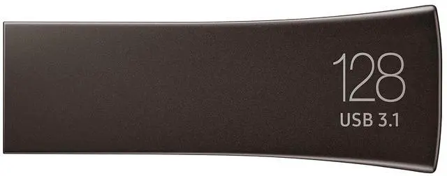 Alt view image 3 of 7 - BAR Plus 3.1 USB Flash Drive, 128GB, 400MB/s, Rugged Metal Casing, Storage Expansion for Photos, Videos, Music, Files, MUF-128BE4/AM, Titan Grey