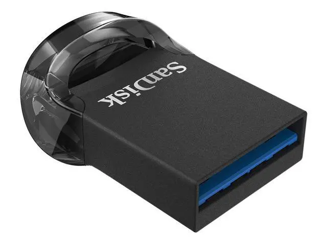Alt view image 4 of 7 - 64GB 5-Pack Ultra Fit USB 3.1 Flash Drive (5x64GB) - SDCZ430-064G-B5CT, Black