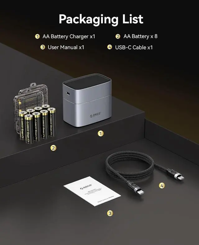 Alt view image 7 of 7 - Rechargeable AA Lithium Batteries with Charger(8 Pack, 1.5V), Recharge up to 1500+ Cycles, 2.5H Fast Charger, Li-Ion Batteries Suitable for Remote Control, Electronic Toys -LEV8