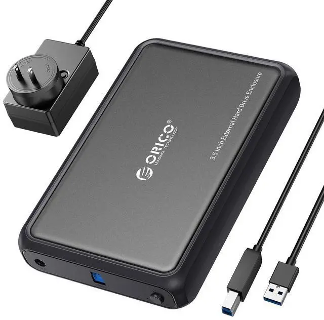 Main image of External Hard Drive Enclosure for 3.5 2.5 Inch SATA SSD HDD, up to 20TB Capacity, USB 3.2 Gen 1 High Transmission Speed, UASP and Trim Enabled, Compatible with WD Seagate Toshiba Samsung