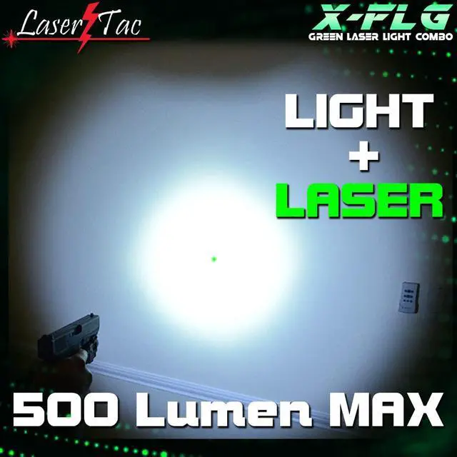 Alt view image 2 of 7 - Rechargeable Green Laser Light Combo for Subcompact Pistols & Handguns with Rails, Compatible with Springfield XD XD-S XDM S&W M&P Beretta PX-4 Taurus Millennium Walther PPQ PPS PPX