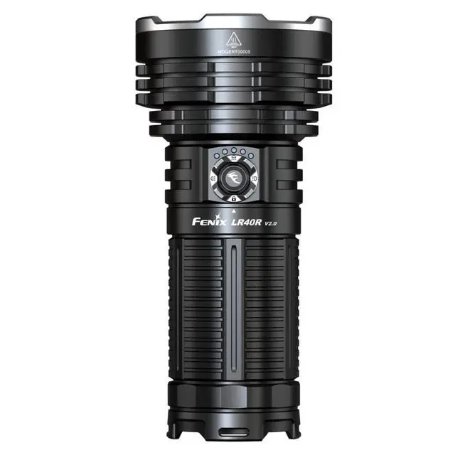 Alt view image 2 of 7 - LR40R V2.0 15,000 Lumen Super Bright Flashlight, USB-C Fast Charging Rechargeable Long Throw Searchlight with Floodlight and Spotlight and Organizer