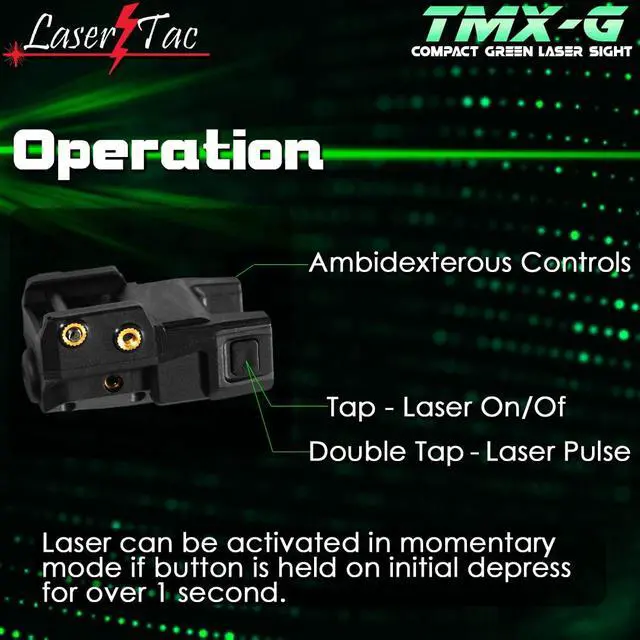Alt view image 5 of 6 - Rechargeable Laser Sight for Subcompact Pistols & Handguns with Rails, Compatible with Springfield XD XD-S XDM S&W M&P Beretta PX-4 Taurus Millennium Walther PPQ PPS PPX SR9C