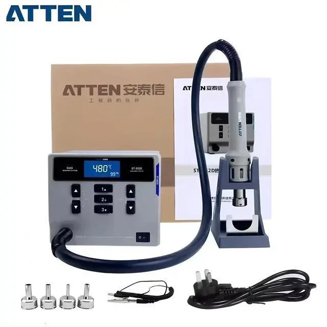 Alt view image 6 of 6 - ST-862D Hot Air Gun Soldering Station Lead-Free Intelligent Digital Display 1000W Rework Station for Phone PCB Chip Repair