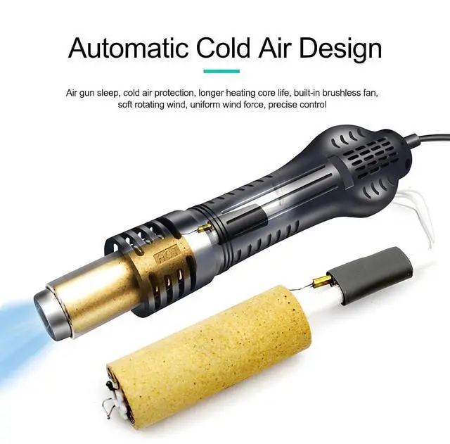 Alt view image 4 of 7 - 858D+ lead-free Hot Air Desoldering Station LCD Digital Display Rework Station Hot Air Gun For Chip PCB SMD Repair Tools