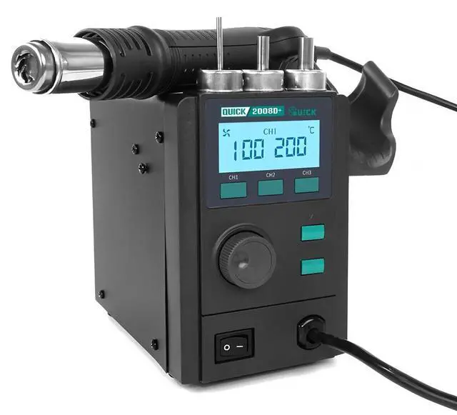 Main image of 2008D+ desoldering rework station intelligent digital display hot air gun 750W lead-free CPU motherboard repair tool