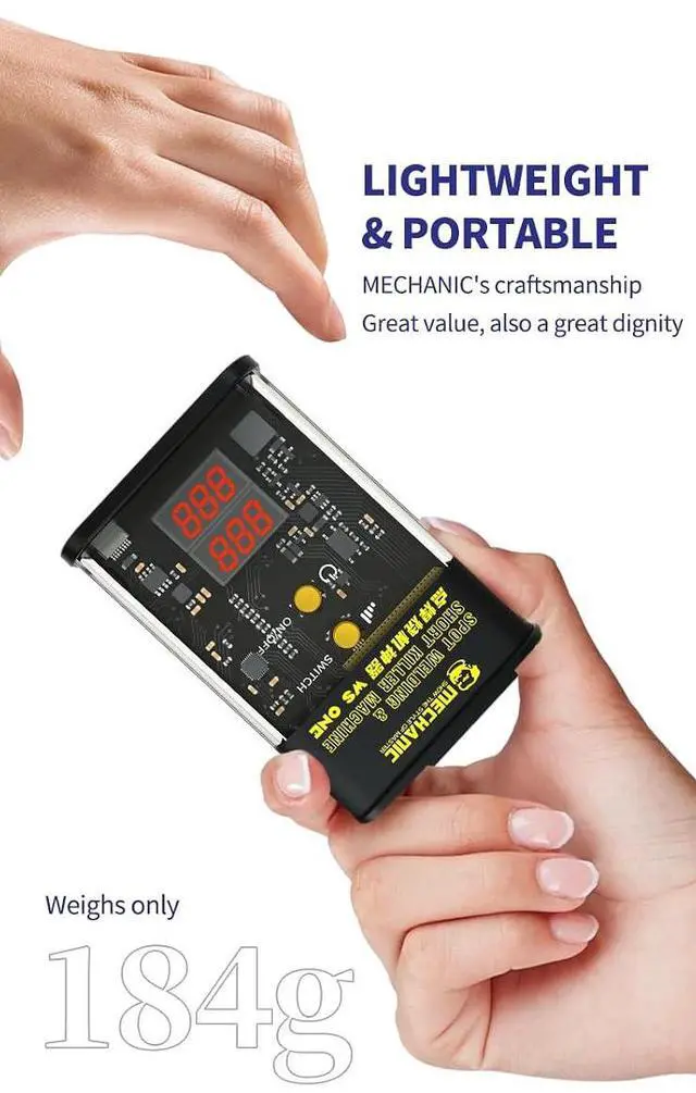 Alt view image 5 of 6 - WS ONE Portable 2 in1 Spot Welder Burn-in Detection Kit Motherboard Short Circuit Detection and Battery Welding Tool