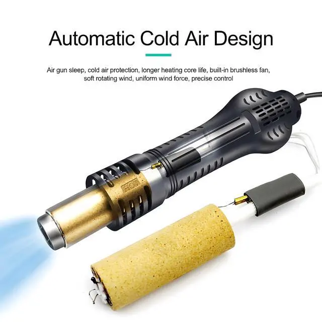 Alt view image 4 of 7 - 2008D+ desoldering rework station intelligent digital display hot air gun 750W lead-free CPU motherboard repair tool