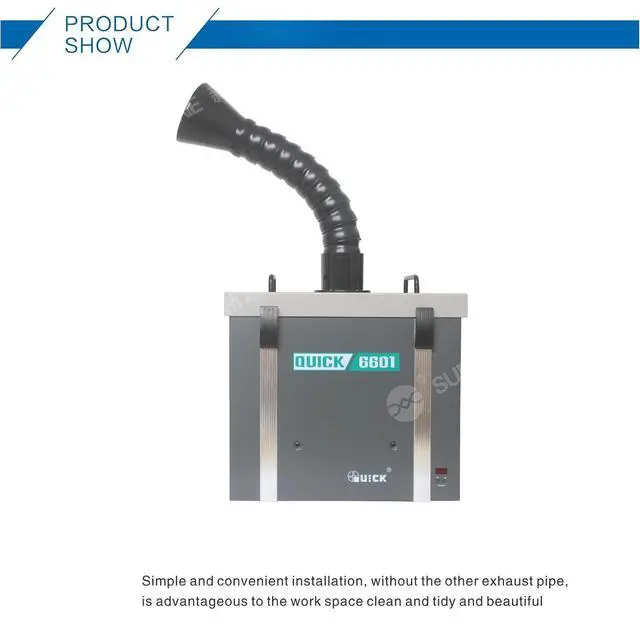 Alt view image 6 of 7 - 6601 Purifying Air Fume Smoke Cleaner Knob Adjustment Fume Extractor Soldering 120W Smoke Absorber Air Purifier Machine