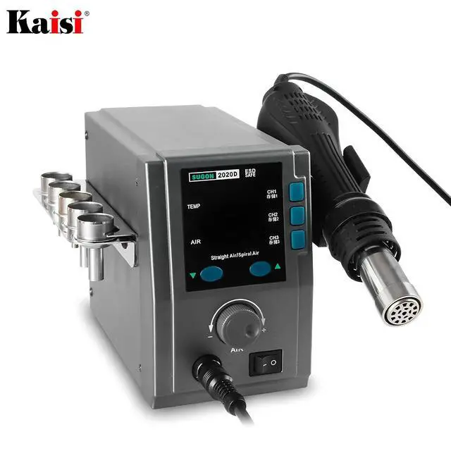 Alt view image 5 of 7 - 2020D 700W Hot Air Gun Soldering Station Rework Station Phone PCB Chip Repair BGA SMD Soldering (SUGON 2020D 110V Power Supply)