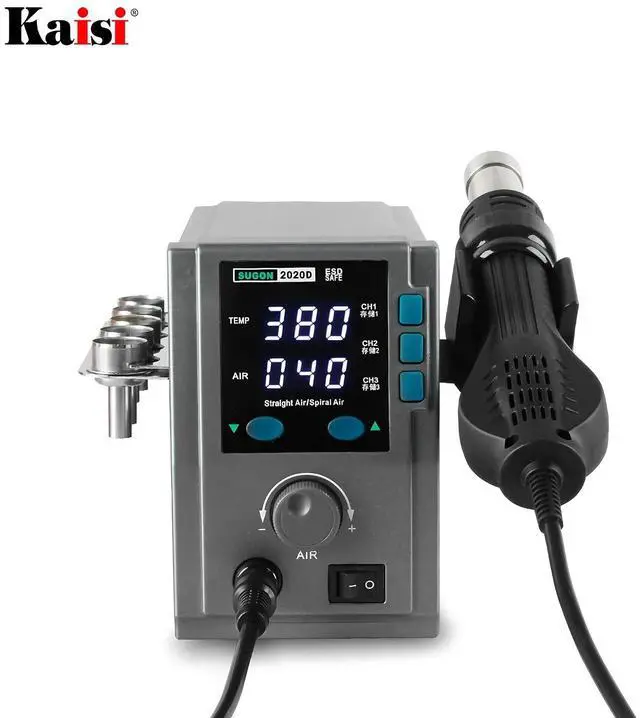 Alt view image 6 of 7 - 2020D 700W Hot Air Gun Soldering Station Rework Station Phone PCB Chip Repair BGA SMD Soldering (SUGON 2020D 110V Power Supply)