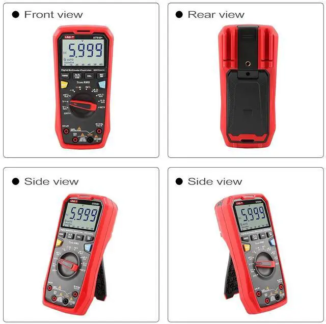 Alt view image 3 of 7 - UT61B+ Digital Multimeter True RMS AC/DC Voltage Current Resistance Capacitance Tester