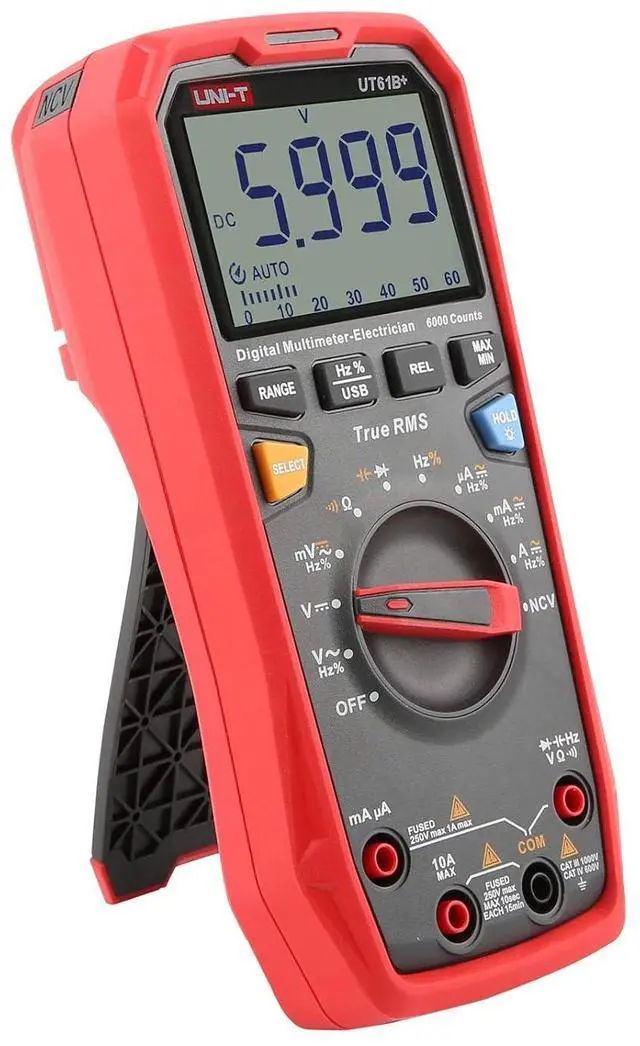 Alt view image 6 of 7 - UT61B+ Digital Multimeter True RMS AC/DC Voltage Current Resistance Capacitance Tester